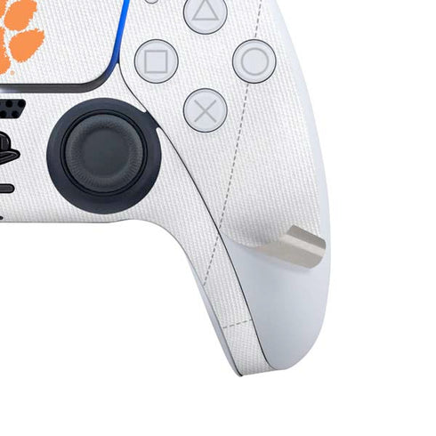 Clemson University White Jersey PS5 Controller Skin